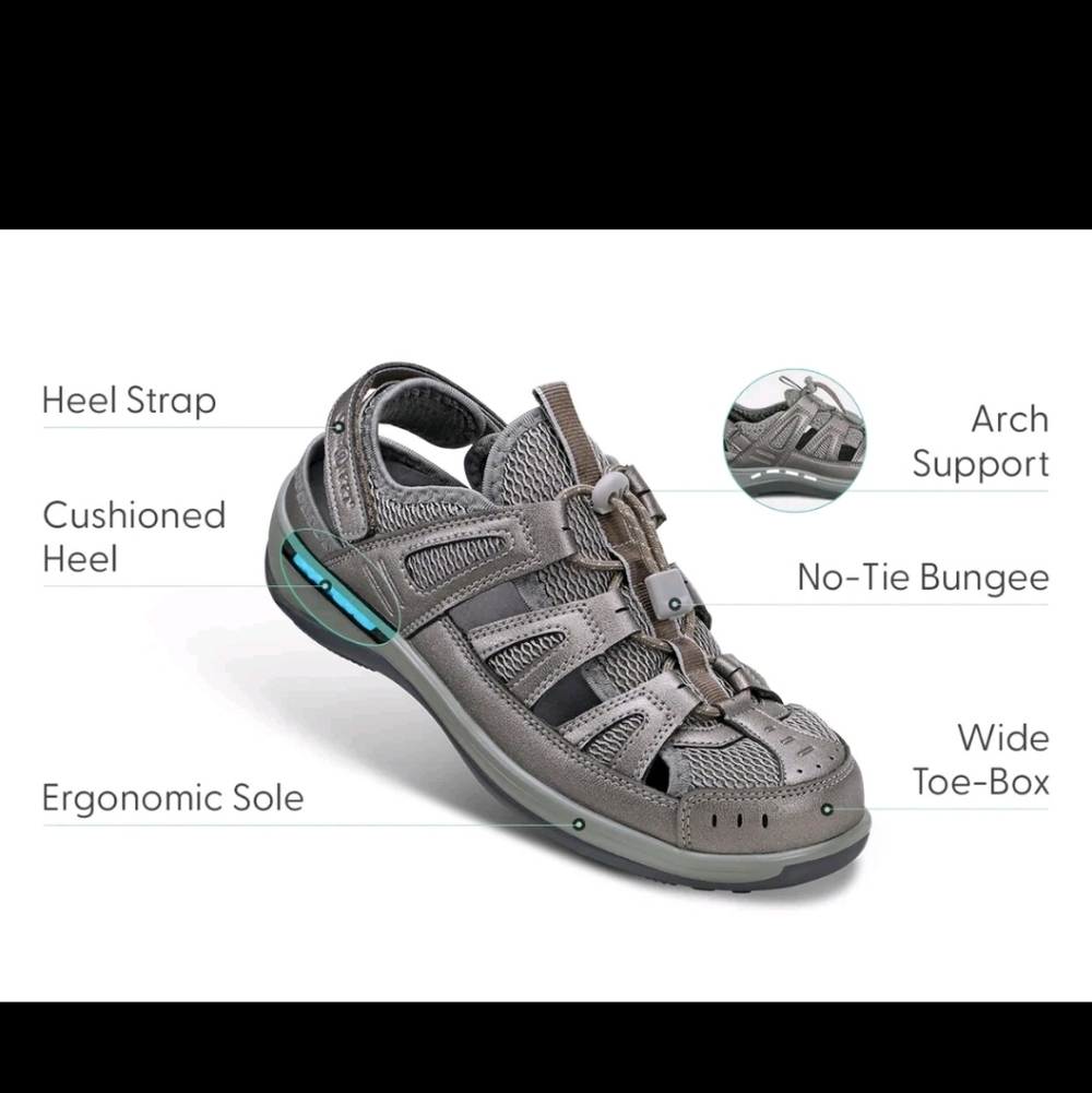 OrthoFeet New Verona Sandals 11.5 Wide - Picture 5 of 12